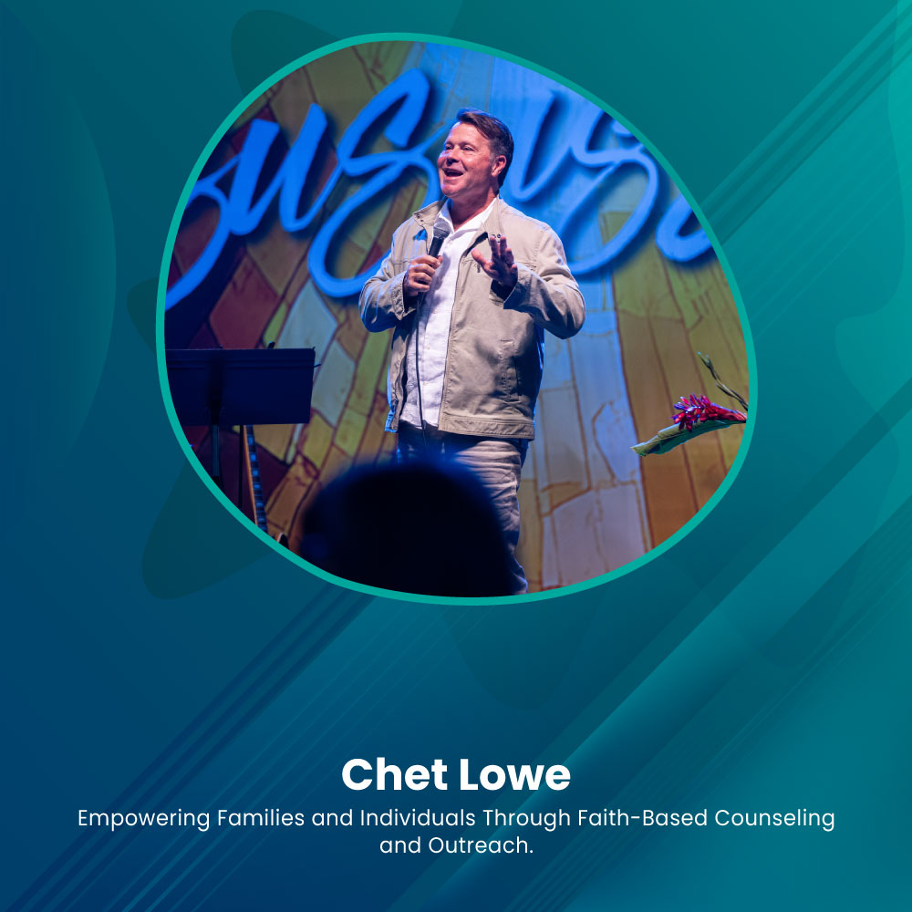 Headshots of Chet Lowe